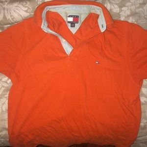 Orange Tommy Hilfiger Polo Shirt